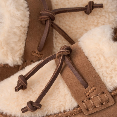 Mocasines UGG Zora Mujer Chestnut Piel 1182151 suela de amortiguacion