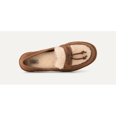 Mocasines UGG Zora Mujer Chestnut Piel 1182151 perspectiva par completo