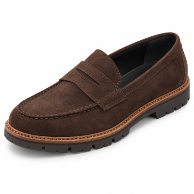 Mocasines Antifaz Serraje Marrón Mujer 8325144