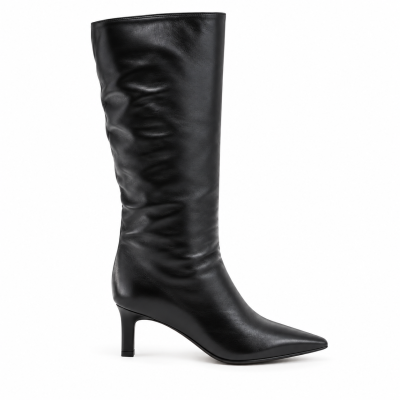 Botas Lázaro Altas Tacón Negro Piel YRH5191-67 vista lateral