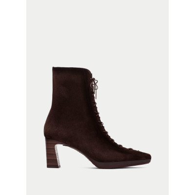Botines Cordones Hispanitas HI265227 Café Tacón vista lateral principal