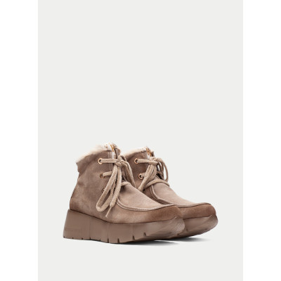 Botines Wallabee Hispanitas PHI265130 Taupe Serraje vista frontal perspectiva