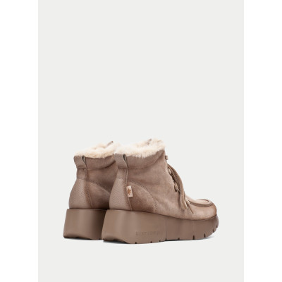 Hispanitas Botines Mujer Taupe PHI265130 detalle de materiales y tacon