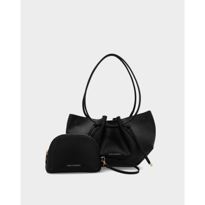 Bolso Noa Harmon Negro 10495 detalle de materiales y diseño
