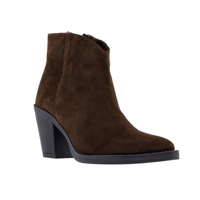 Botines Camperos Tacón Marrón 6326400 | Lázaro