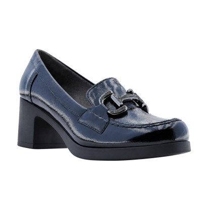 Mocasines Pitillos 30502 Tacón Mujer Negro
