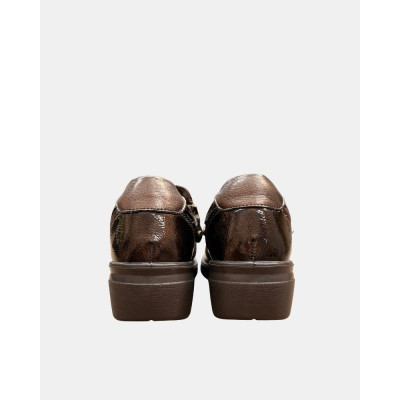 Zapatos Amarpies Cómodos Marrón 31033 vista posterior talon y cuña