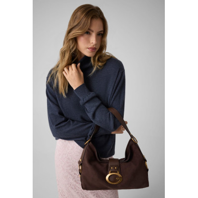Bolso Guess Camden Marrón HWSG9308180-ESP detalle logotipo y acabados