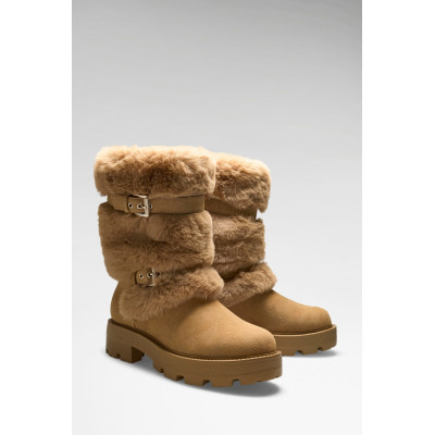 Botas Guess Yaffa Cuero FLFYAFFUR10-TAN vista frontal principal