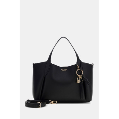 Bolso Guess Melody Negro HWBG9735060-BLA perspectiva completa conjunto