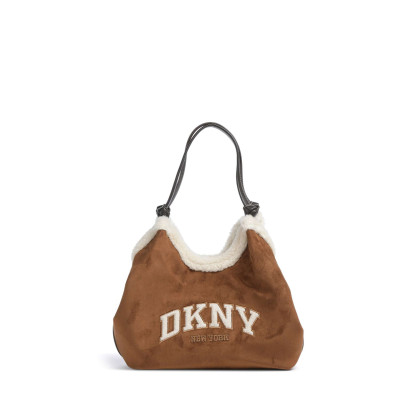 Bolso DKNY Paula Cuero Serraje vista lateral y proporciones