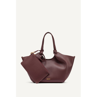 Bolso DKNY Hobo Burdeos Drapeado vista frontal principal