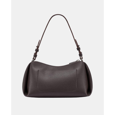 Bolso DKNY Baguette Marrón Café vista posterior y acabados