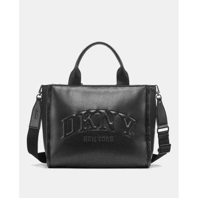 Bolso DKNY Tote Negro Estructurado perspectiva completa conjunto