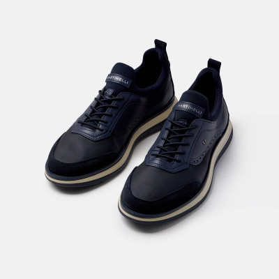 Zapatillas Martinelli Walden Hombre Marino vista lateral exterior