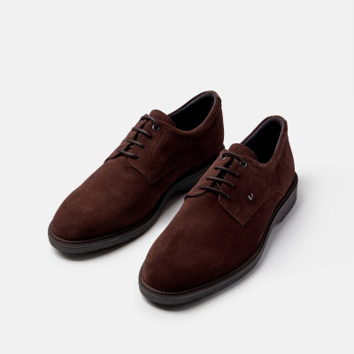 Zapatos Martinelli Watford hombre marrón oscuro vista lateral exterior
