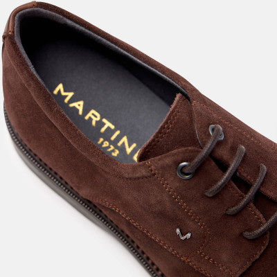 Zapatos Martinelli Watford hombre piel marrón vista trasera contrafuerte