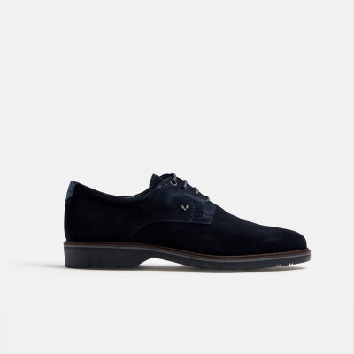 Zapatos Martinelli Watford hombre azul vista frontal cordones