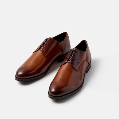 Zapatos Martinelli Empire hombre brandy cuero vista lateral exterior