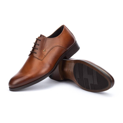 Zapatos Martinelli Empire hombre brandy perspectiva cenital plantilla acolchada