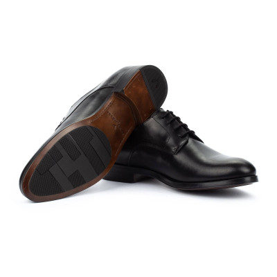 Zapatos Martinelli Empire hombre negro perspectiva cenital plantilla acolchada