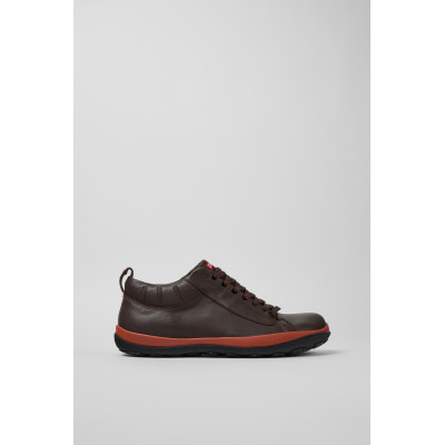Botines Camper Peu Pista Hombre Marrón K300285 vista lateral exterior