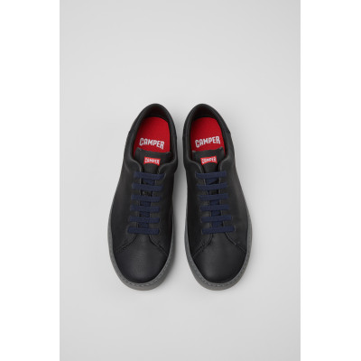 Zapatillas Camper Peu Touring Hombre Negro K100479 vista cenital y cordones