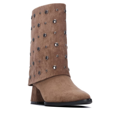 Botas Xti Mujer Taupe 128076 | Lázaro