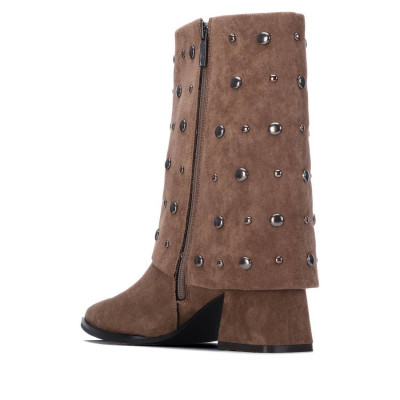 Botas Xti Mujer Taupe 128076 | Lázaro