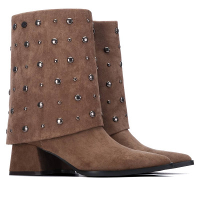 Botas Xti Mujer Taupe 128076 | Lázaro