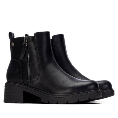 Botines Xti Basic Mujer  Negro Cremallera 130710 | Lázaro