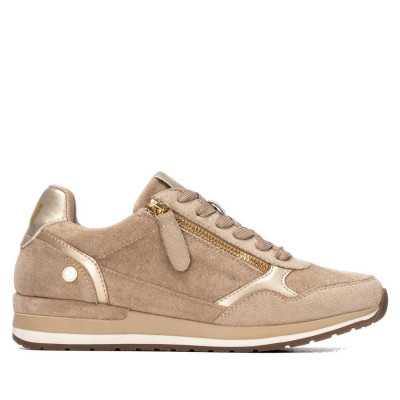 Zapatillas Xti Mujer Cuña Taupe 146368