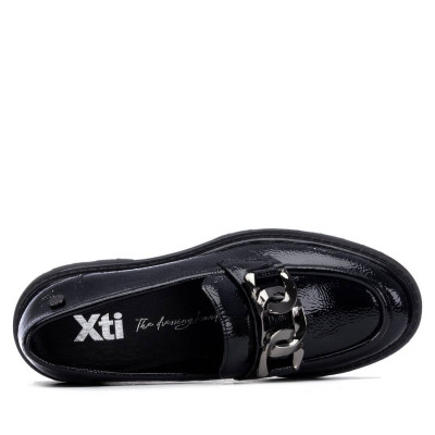 Mocasines Xti Mujer Plataforma  Negro Negro | Lázaro