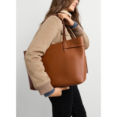 Bolso Pepe Jeans Tote Cuero Elegante PL0300207