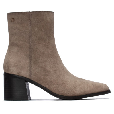 Botines Xti Mujer Tacón Ancho Taupe 146509