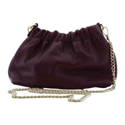 Bolso Be Casual Fruncido Burdeos Cadena MBP073SR1