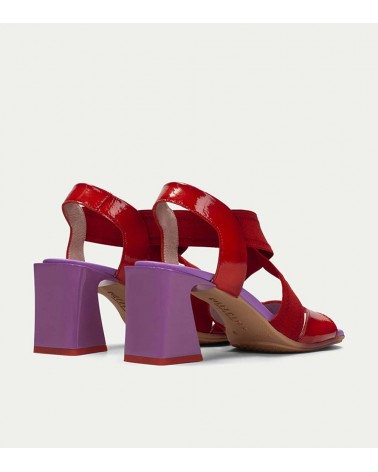 Hispanitas redefine la elegancia con las Sandalias Mallorca Violet Rojo: confort, estilo y tecnología en un solo calzado