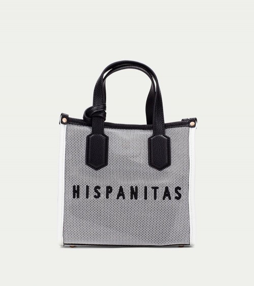 Hispanitas Bolso Shopper Bag Blanco Negro