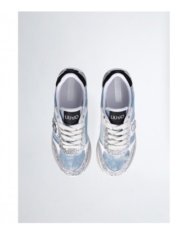 Comodidad elevada: Altura de suela 4,5 cm en las Sneakers Liu Jo Denim.
