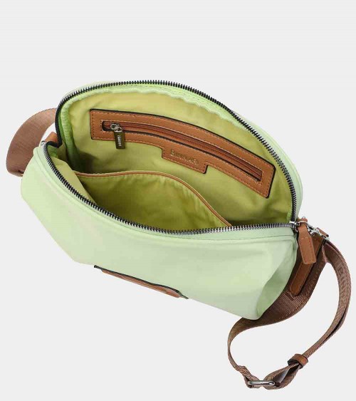 Bolso bandolera Mina 117364 en color lima-camel, ideal para un look casual y elegante.