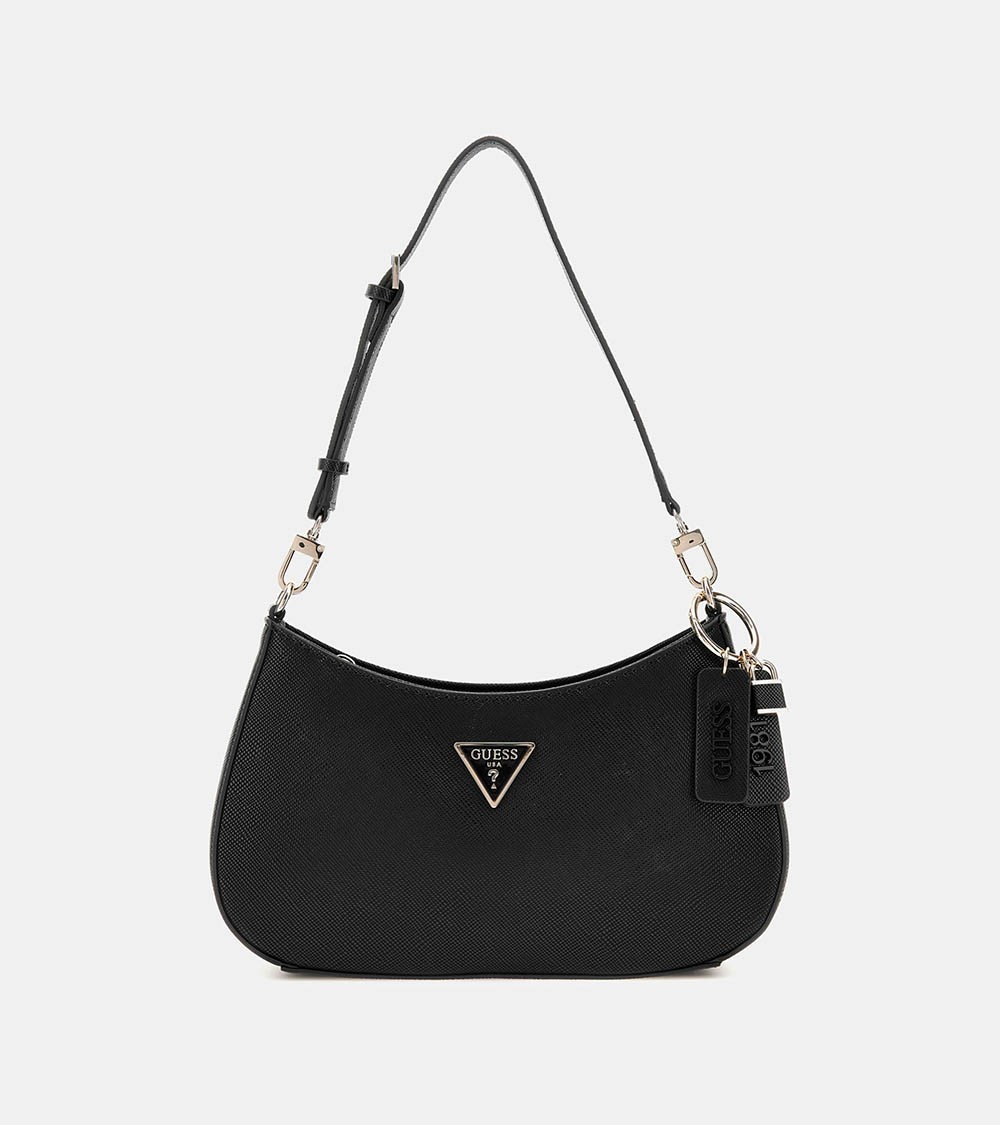 Bolso de hombro GUESS Noelle para mujeres en color negro - Lázaro Zapaterías