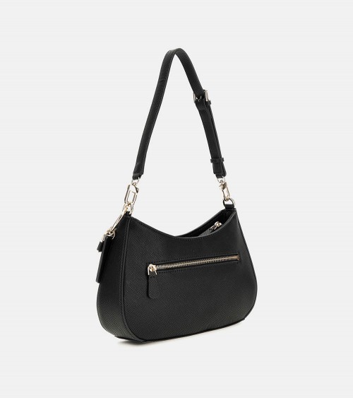 Bolso de hombro GUESS Noelle para mujeres en color negro - Lázaro Zapaterías