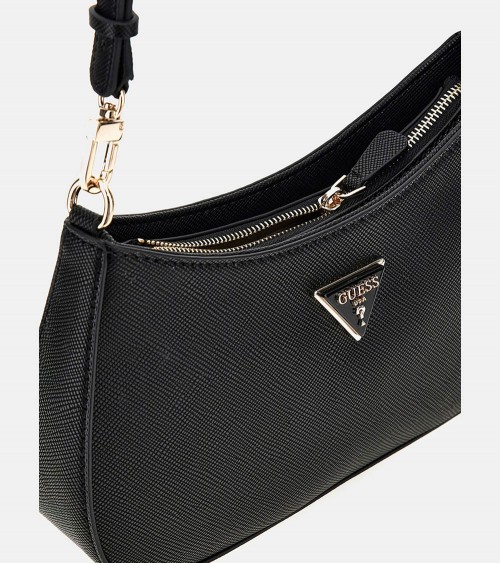 Bolso de hombro GUESS Noelle para mujeres en color negro - Lázaro Zapaterías