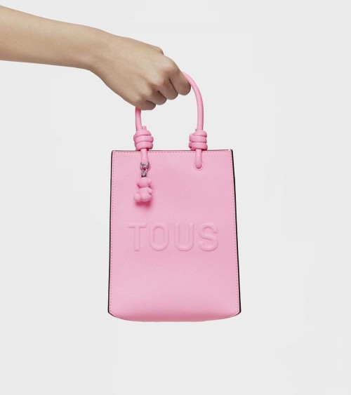 Elegante y versátil mini bolso TOUS La Rue New en rosa