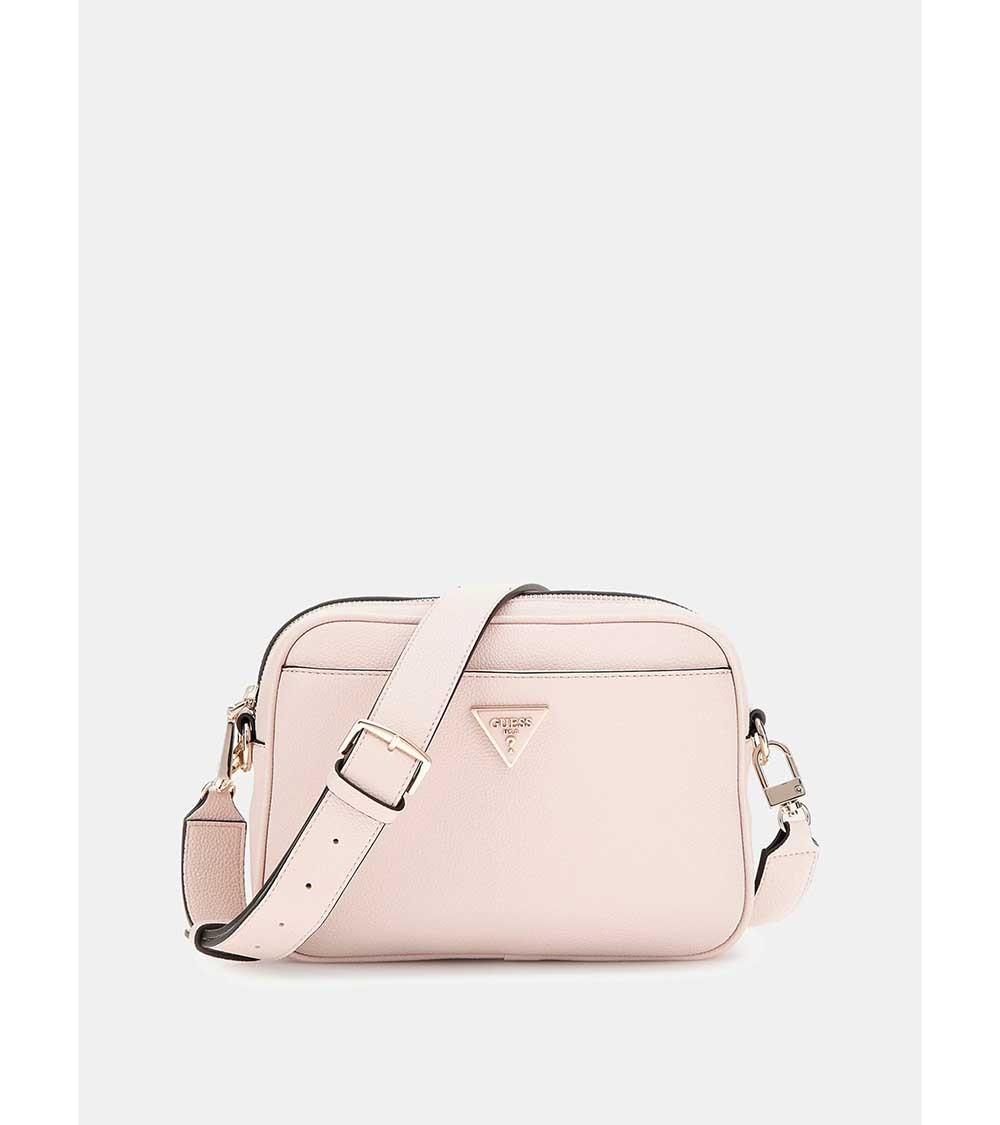 Bolso crossbody Meridian para mujer en imitación de cuero, diseño completo con herrajes dorados