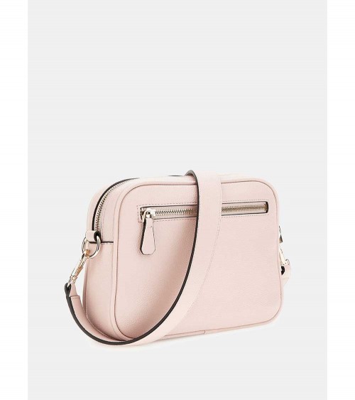 Bolso crossbody Meridian para mujer en imitación de cuero, diseño completo con herrajes dorados