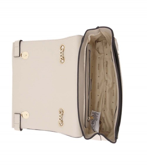 Imagen del bolso completo: "Bolso de Mano Guess Sestri en colores Tan, mostrando su diseño elegante y funcional."