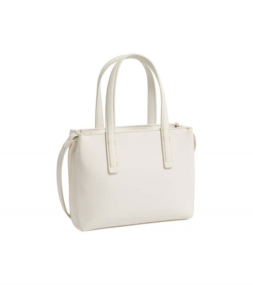 Vista frontal del Bolso Tote Calvin Klein CK K60K611873 PC4 para Mujer en color beige, diseño elegante y funcional