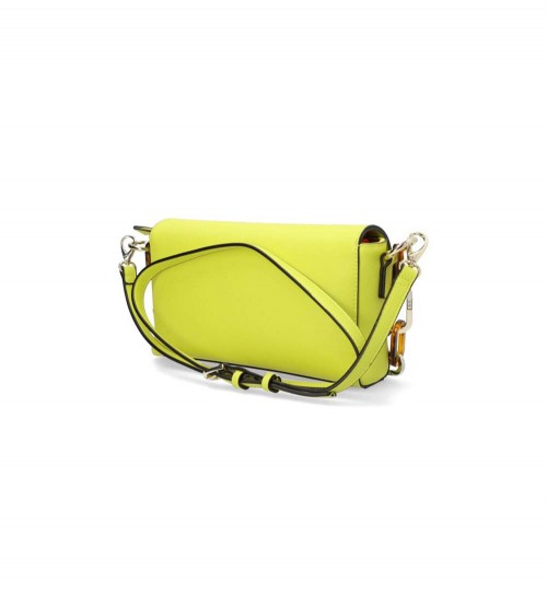 Bolso bandolera Valentino Bercy Flap Bag en color Lime, ideal para Primavera-Verano SS24.