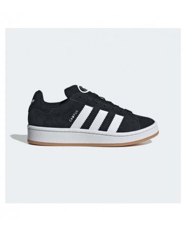 Zapatillas Adidas Campus 00s en color negro y blanco, con diseño retro actualizado.